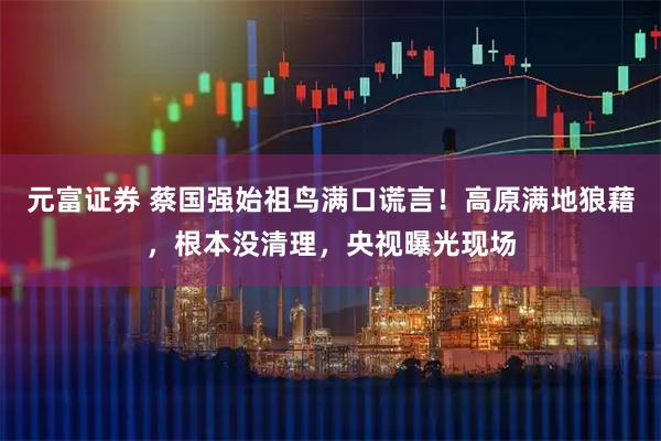 元富证券 蔡国强始祖鸟满口谎言！高原满地狼藉，根本没清理，央视曝光现场